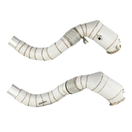 Downpipe FMC.Pro BMW F15 F16 X5 50ix X6 50ix 4.0 4.4L N63B 2015- z katalizatorem i osłoną termoizolacyjną inconel