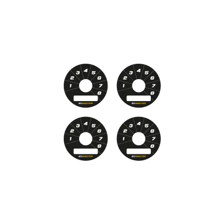 Ecumaster Tarcze Rotary Switch 8pos czarne B01