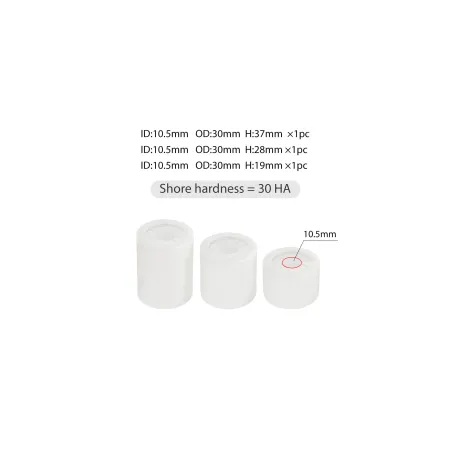 Zestaw Białych Elastomerów do Pedałów 30 HA SIMSONN Simracing Symulator