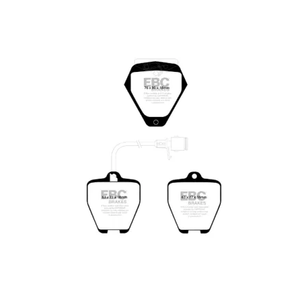 DP21012 Klocki hamulcowe GREENSTUFF EBC Brakes Audi A8 D2/4D A8 quattro D2/4D