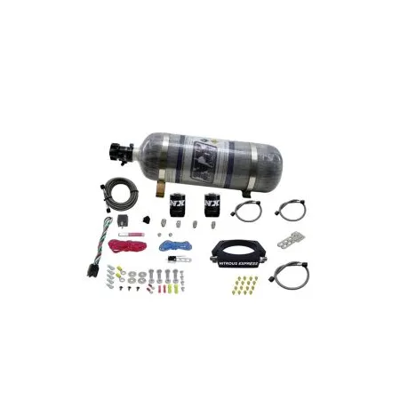 LS 90mm Plate System with 12Lb Carbon Bottle for GM Vehicles Nitrous Express NX 20934-12