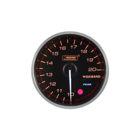 Prosport Zestaw AFR wskaźnik 60mm + sonda Bosch 4.9 + kontroler bursztynowy