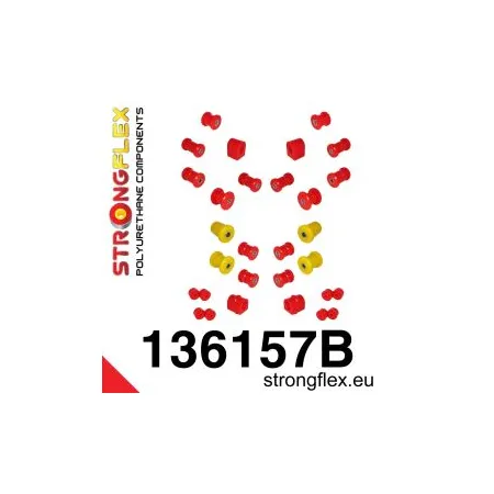 136157B: Zestaw poliuretanowy zawieszenia przedniego i tylnego Opel Ascona B