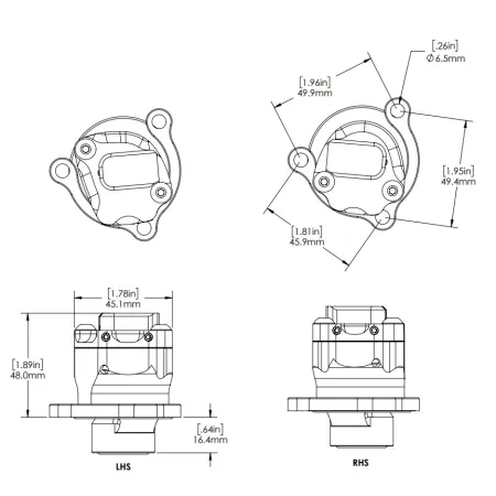 Blow off BOV Turbosmart TS-0223-1255 Kompact EM PlumBack- VR29 (Merc C63)