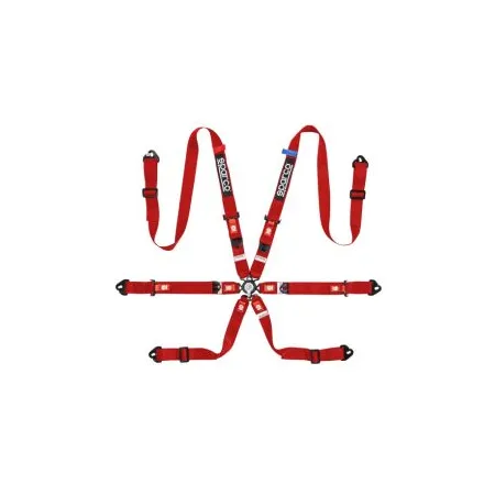 Sparco Competition H-2 6-Points 2" Harness Red FIA Approved 8853-2016 up to 2029