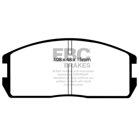 DP537 Klocki hamulcowe ULTIMAX2 EBC Brakes Mitsubishi Chariot Colt Lancer Proton Mpi C21A Mpi C22A