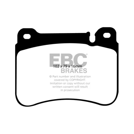 DP1590 Klocki hamulcowe ULTIMAX2 EBC Brakes Mercedes-Benz CLK C209 CLK350 CLK C209 CLK320 D CClass W203 C320 TD CClass W203 C350 CClass Coupe CL203 C3