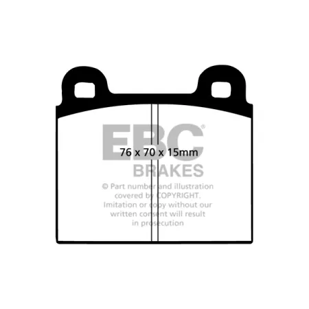 DP8103RPX Sportowe klocki hamulcowe RP-X Racing EBC Brakes Alfa Romeo 1750 GTV 2000 GTV Berlina 1750 Berlina 2000 Montreal Spider BITTER CD BMW 1800 2