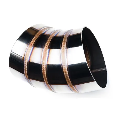 Spawane kolanko nierdzewne 45' 63mm welding porn