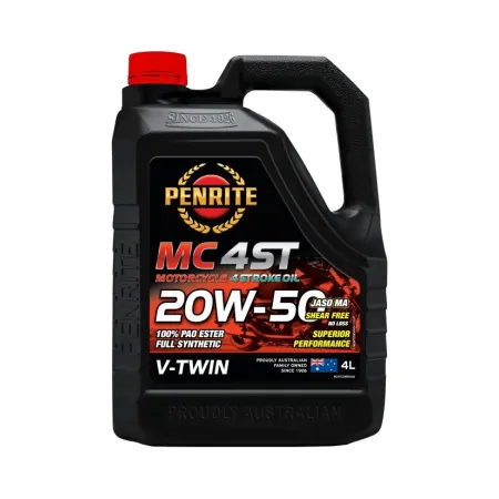 Olej silnikowy motocyklowy Penrite MC-4ST V-TWIN 20W-50 100% PAO ESTER Full Synthetic 4L