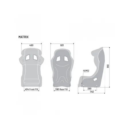 Sparco Matrix Seat Black FIA Approved 8855-2021