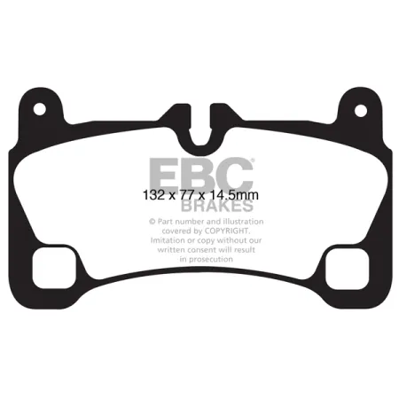 DP51836NDX Klocki hamulcowe BLUESTUFF NDX EBC Brakes Audi Q7 4L Porsche Cayenne 9PA Volkswagen Touareg 1st Gen Porsche Volkswagen Touareg Cayenne 9PA