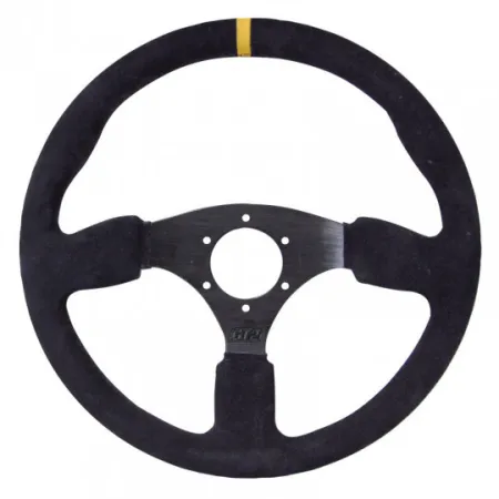 GT2I Race Suede Steering Wheel Dished 0 (Flat)