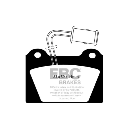 DP398 Klocki hamulcowe ULTIMAX2 EBC Brakes Austin Metro