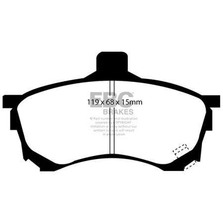 DP1039 Klocki hamulcowe ULTIMAX2 EBC Brakes Mitsubishi Carisma
