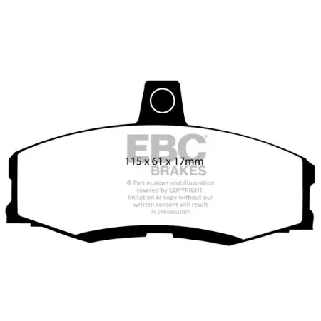 DP4438R Klocki hamulcowe YELLOWSTUFF EBC Brakes Ford Sierra Sierra Estate Skoda Favorit Felicia TIGER Cat