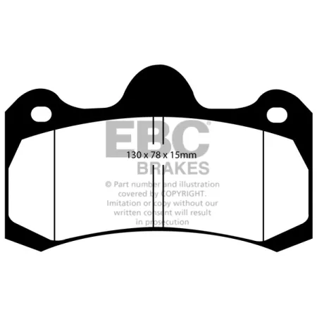 DP4045R Klocki hamulcowe YELLOWSTUFF EBC Brakes VAUXHALL VXR8 Holden HSV Australia and New Zealand Y GTS E