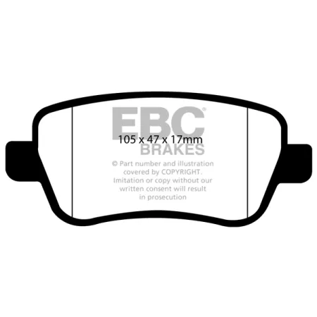 DP1910 Klocki hamulcowe ULTIMAX2 EBC Brakes Fiat Croma Mk2