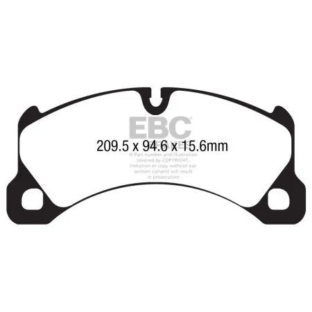 DP42162R Klocki hamulcowe YELLOWSTUFF EBC Brakes Porsche Cayenne 92A Porsche Cayenne 2nd Gen