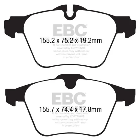 DP42189R Klocki hamulcowe YELLOWSTUFF EBC Brakes Jaguar Jaguar F-Type FType