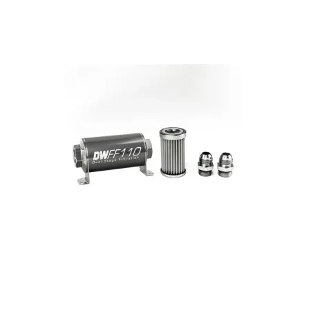 DeatschWerks In-Line Fuel Filter Kit -10AN 5 Micron 110mm