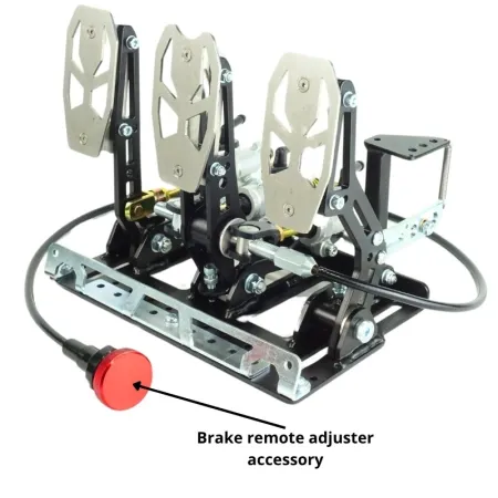 Pedalbox Kart Cross SMG Mocowany do Podłogi z Podparciem Stopy RacingPedalBoxes