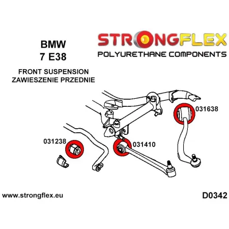 036237A: Kompletny zestaw zawieszenia BMW 7 E38 SPORT BMW e38