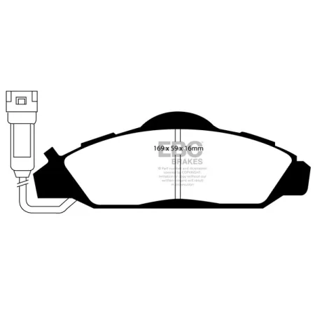 DP1126 Klocki hamulcowe ULTIMAX2 EBC Brakes Daewoo Korando Musso Ssangyong Korando Musso Musso Sports