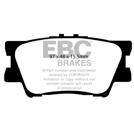 DP1793 Klocki hamulcowe ULTIMAX2 EBC Brakes Toyota Camry Rav 4 XA30 Rav 4 XA40