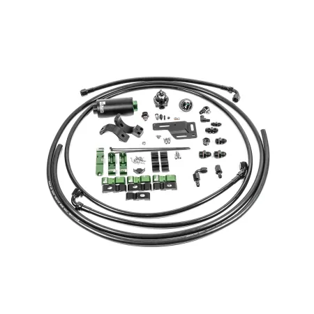 Zestaw Przewodów Uchwytu Pompy Paliwa z Filtrem Microglass Radium Engineering Mitsubishi EVO 1-6