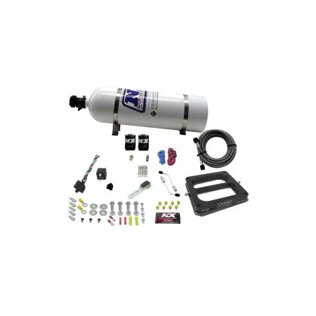 4500 Conventional Plate System Alcohol Stage 6 50-300Hp with 15Lb Bottle Nitrous Express NX 30075-15