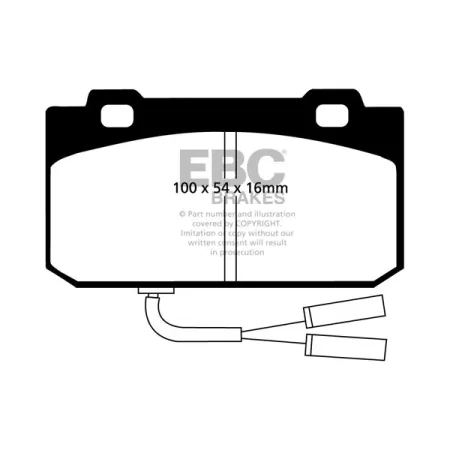 DP625 Klocki hamulcowe ULTIMAX2 EBC Brakes Alfa Romeo 33 Arna Sprint 33 S Sprint Ti