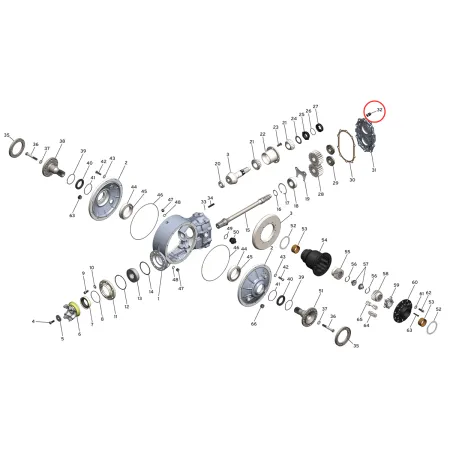 Aluminiowa czarna nakrętka pokrywy dyferencjału Winters 3/8