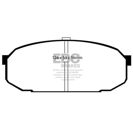 DP1103 Klocki hamulcowe ULTIMAX2 EBC Brakes Mazda 323 Familia Lantis 323 GT-R Familia GTX