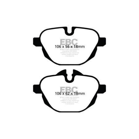 DPX2047 Klocki hamulcowe ULTIMAX2 EBC Brakes BMW 5 Series F10 518 5 Series F10 520 5 Series F10 523 5 Series F10 525 5 Series F10 528 5 Series F10 530