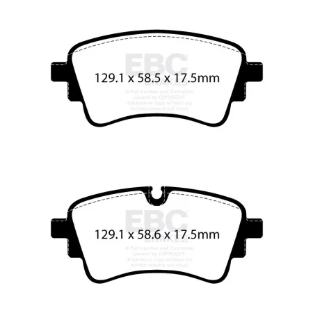 DP62435 Klocki hamulcowe GREENSTUFF EBC Brakes Audi Q5 FY Q5 quattro FY