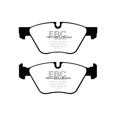 DP52077NDX Klocki hamulcowe BLUESTUFF NDX EBC Brakes BMW 3 Series E90 316 3 Series E90 318 3 Series E90 320 3 Series E90 325 3 Series E90 330 3 Series