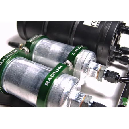 Uchwyt podwójny 60mm do filtrów i pomp paliwa Radium Engineering