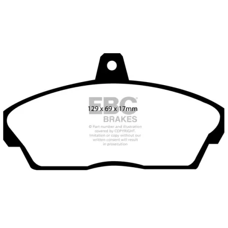 DP4815R Klocki hamulcowe YELLOWSTUFF EBC Brakes Honda Civic 5th Gen MA9 Civic 5th Gen MB1 Civic 6th Gen MA8 Civic 6th Gen MB2 Civic 6th Gen MB3 Civic