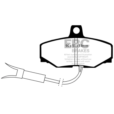 DP757/2 Klocki hamulcowe ULTIMAX2 EBC Brakes Daimler Sovereign Jaguar XJ6 XJR