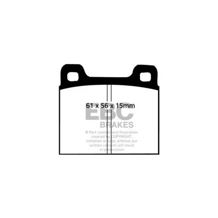 DP8104RP1 Sportowe klocki hamulcowe RP-1 Racing EBC Brakes Porsche 911 911E 911 S 911 T 912 912E 914 914/6 DINO 246 308 Ferrari 208 246 308 GT4 308 Mo