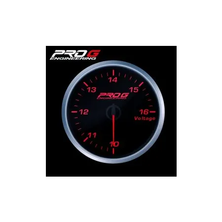 Wskaźnik Pro G Race Series RS, Woltomierz RED 60mm