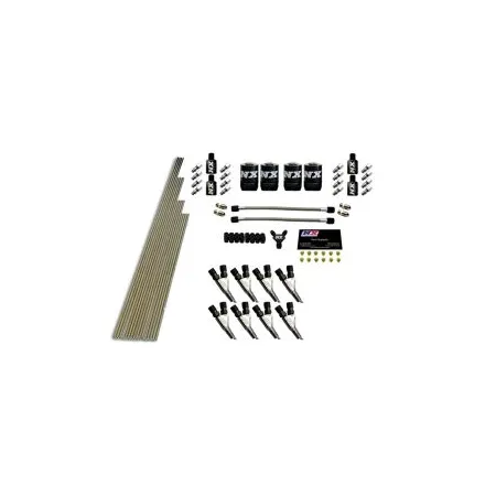 8-Cyl STD Nozzle Intake Plumbing Kit with All Necessary Hardware Nitrous Express NX 13384