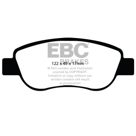 DPX2045 Klocki hamulcowe ULTIMAX2 EBC Brakes Renault Megane Estate Mk2 Megane Hatch Mk2 Megane Saloon Mk2 Scenic 2nd Gen