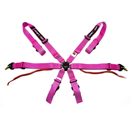 DriftShop 6 Point Harness Pink FIA Approved 8853