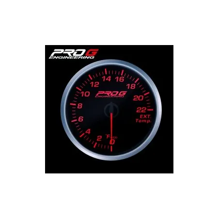 Wskaźnik Pro G Race Series RS, temperatury spalin EGT °F RED 52mm