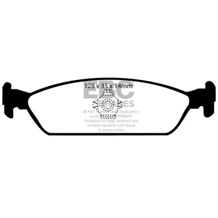 DP768 Klocki hamulcowe ULTIMAX2 EBC Brakes Daihatsu Charade Charade GTti