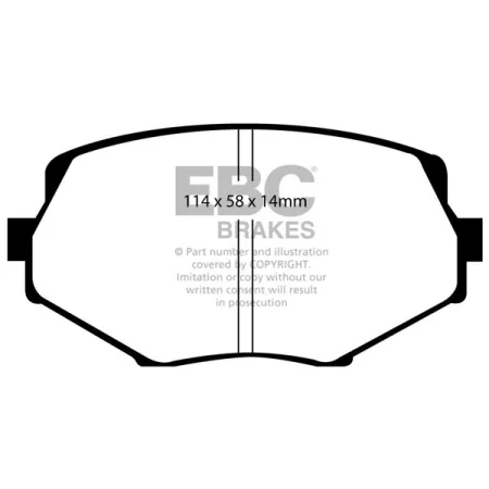 DP1002 Klocki hamulcowe ULTIMAX2 EBC Brakes Mazda MX5 Mk1 NA MX5 Mk2 NB