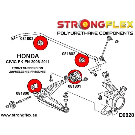 081802B: Tuleja stabilizatora przedniego Honda Civic