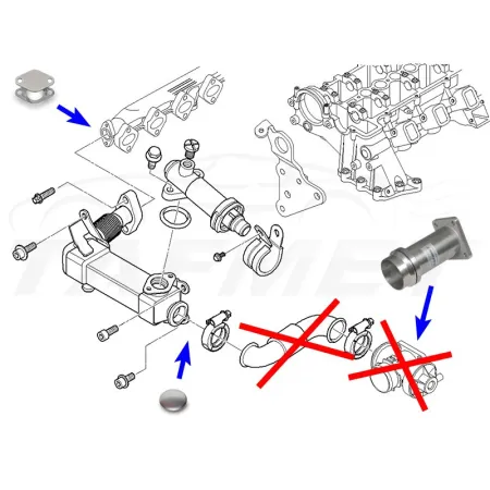 Zamiennik zaworu EGR BMW E90 E92 E60 z silnikami 2.0 2.5 3.0 D